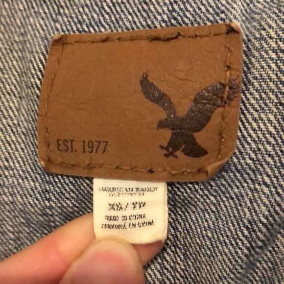 American Eagle Denim Sweater Jacket - Picture 2 of 4